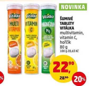 Penny Market Šumivé tablety vitálka, 80 g nabídka