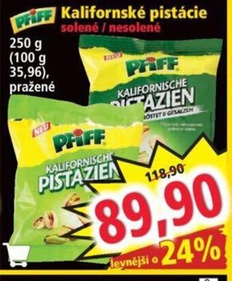 Norma Kalifornské pistácie solené/nesolené nabídka