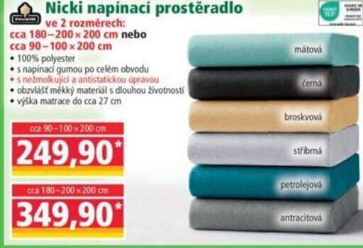 Norma Nicki napínací prostěradlo nabídka