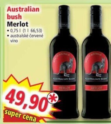Norma Australian bush Merlot nabídka
