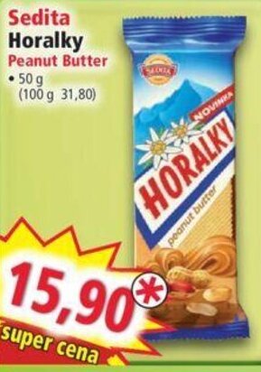Norma Sedita Horalky Peanut Butter nabídka