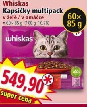 Norma Whiskas Kapsičky multipack nabídka
