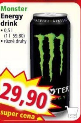 Norma Monster Energy drink -0,5L nabídka