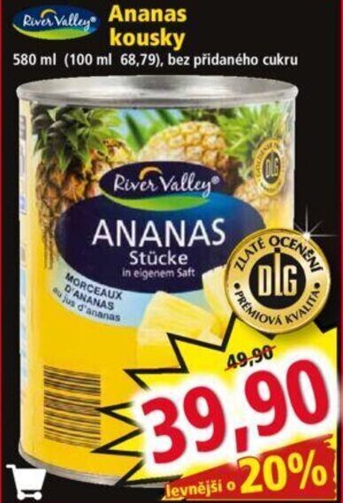 Norma Ananas kousky nabídka