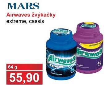 PLUS JIP Airwaves žvýkačky extreme, cassis nabídka