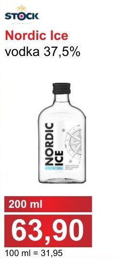 PLUS JIP STOCK Nordic Ice vodka 37,5% nabídka
