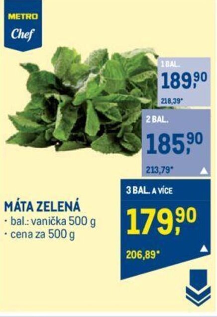 Makro MÁTA ZELENÁ nabídka