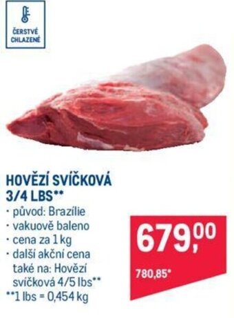 Makro HOVĚZÍ SVÍČKOVÁ 3/4 LBS nabídka