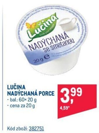 Makro LUČINA NADÝCHANÁ PORCE nabídka
