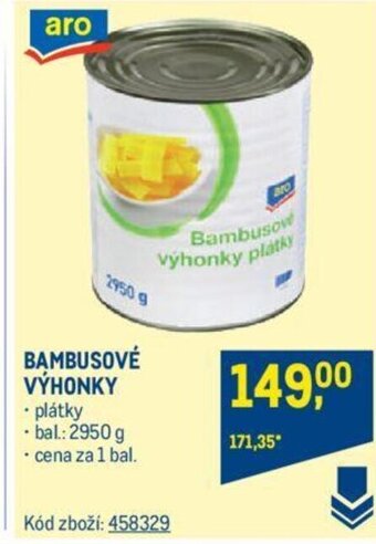 Makro BAMBUSOVÉ VÝHONKY nabídka