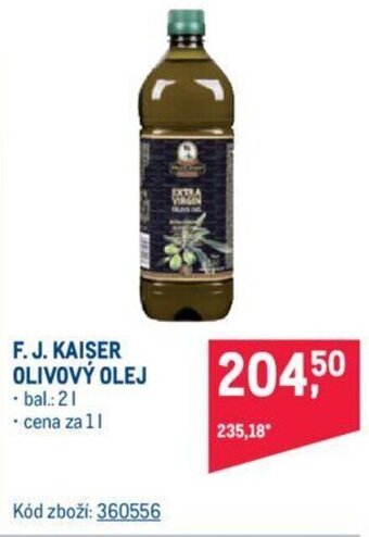Makro F.J. KAISER OLIVOVÝ OLEJ nabídka
