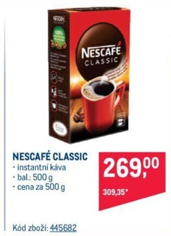 Makro NESCAFÉ CLASSIC nabídka