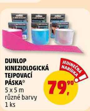 Penny Market Dunlop kineziologická tejpovací páska, 1 ks nabídka