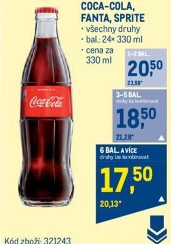 Makro COCA-COLA, FANTA, SPRITE nabídka