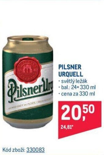 Makro PILSNER URQUELL nabídka