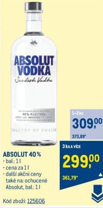 Makro ABSOLUT 40% nabídka