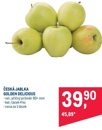 Makro ČESKÁ JABLKA GOLDEN DELICIOUS nabídka