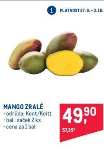Makro MANGO ZRALÉ nabídka