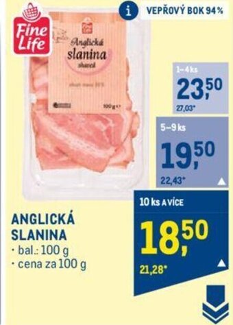 Makro ANGLICKÁ SLANINA nabídka