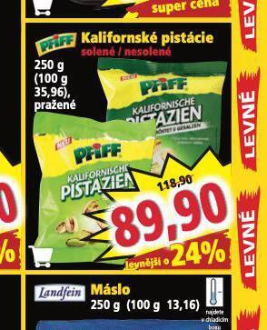 Norma Kalifornské pistácie nabídka