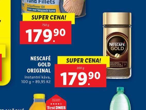 Lidl Nescafé gold original nabídka