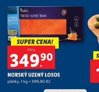 Lidl Norský uzený losos nabídka