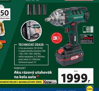 Lidl Aku rázový utahovák na kola auta nabídka