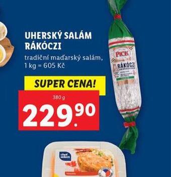 Lidl Uherský salám rákóczi nabídka