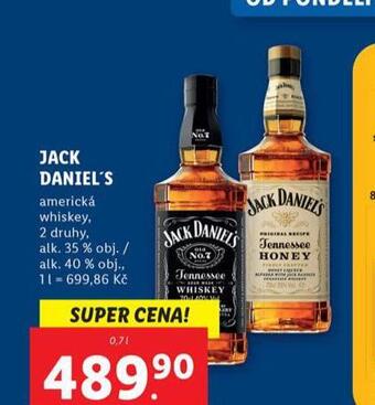 Lidl Jack daniel´s nabídka