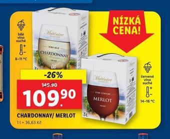 Lidl Chardonnay / merlot nabídka