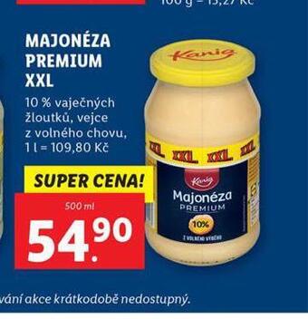 Lidl Majonéza premium xxl nabídka