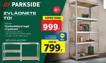 Lidl Vysokozátěžový regál s 5 policemi nabídka