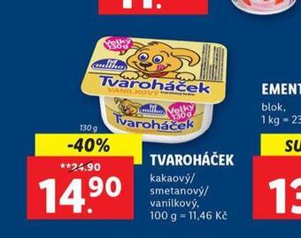 Lidl Tvaroháček nabídka