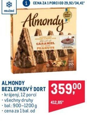Makro ALMONDY BEZLEPKOVÝ DORT nabídka