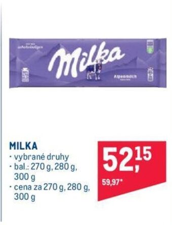 Makro MILKA nabídka