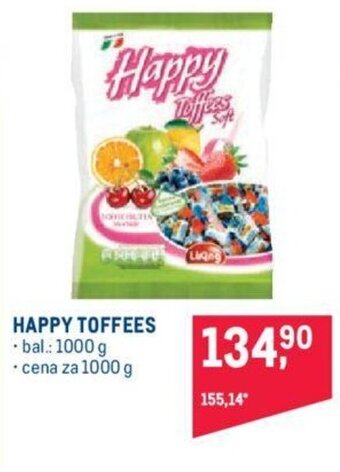 Makro HAPPY TOFFEES nabídka