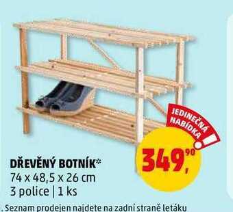 Penny Market Dřevěný botník, 1 ks nabídka