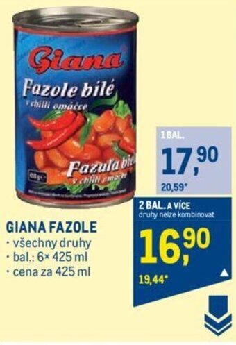 Makro GIANA FAZOLE nabídka