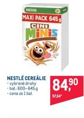 Makro NESTLÉ CEREÁLIE nabídka
