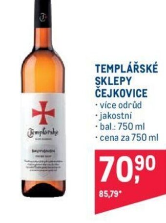 Makro TEMPLÁŘSKÉ SKLEPY ČEJKOVICE nabídka