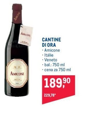 Makro CANTINE DI ORA nabídka