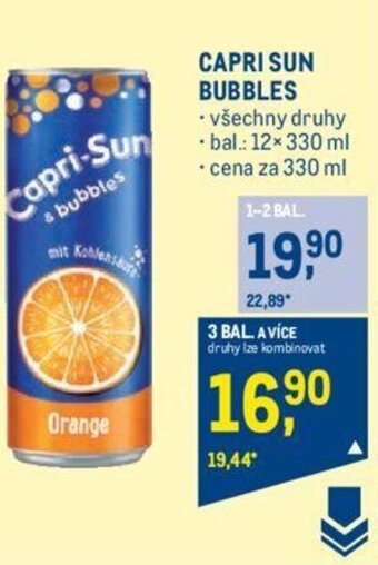 Makro CAPRI SUN BUBBLES nabídka