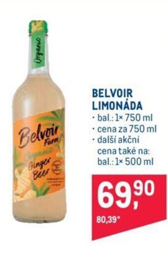 Makro BELVOIR LIMONÁDA nabídka