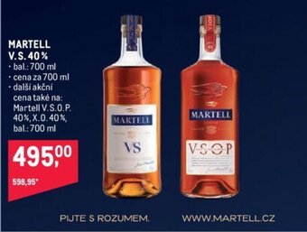 Makro MARTELL V.S. 40% nabídka