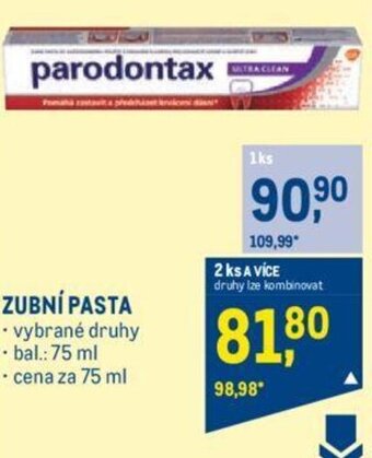 Makro Parodontax ZUBNÍ PASTA nabídka