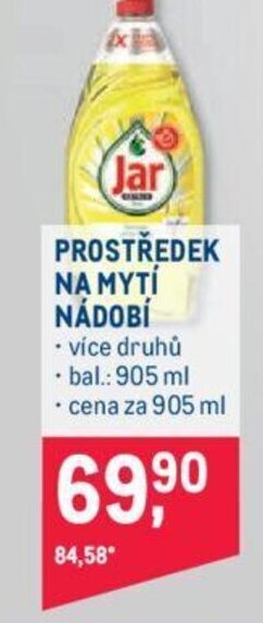 Makro Jar PROSTŘEDEK NA MYTÍ NÁDOBÍ nabídka