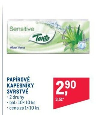 Makro PAPÍROVÉ KAPESNÍKY 3VRSTVÉ nabídka