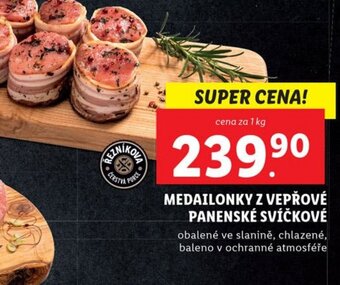 Lidl MEDAILONKY Z VEPŘOVÉ PANENSKÉ SVÍČKOVÉ nabídka