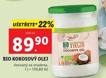 Lidl BIO KOKOSOVÝ OLEJ nabídka