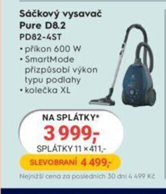 Planeo Elektro Sáčkový vysavač Pure D8.2 PD82-4ST nabídka